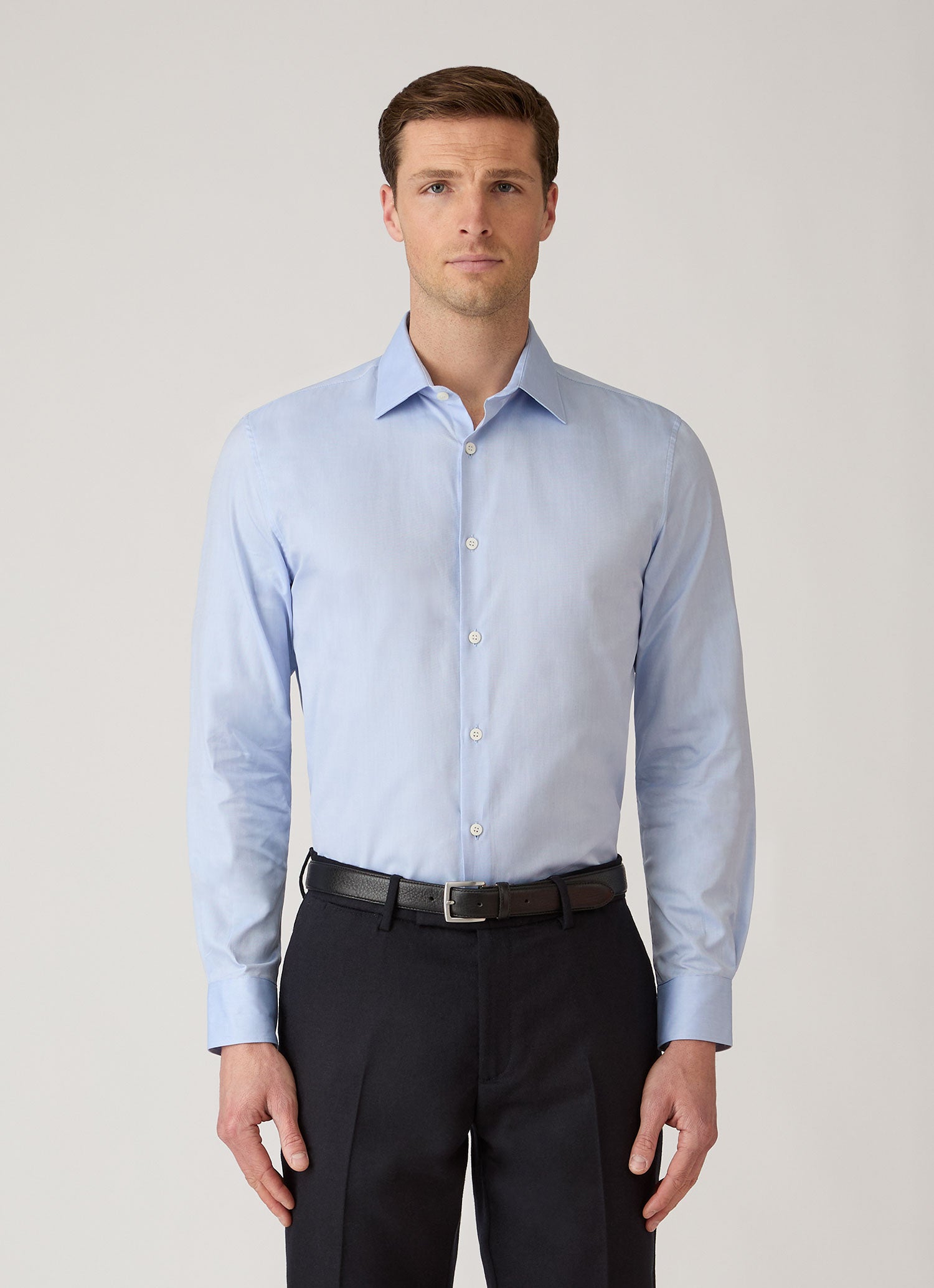 Men's Smart Oxford Shirt in Light Blue