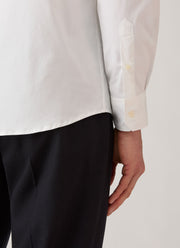 Men's Stretch Cotton Poplin Shirt in White