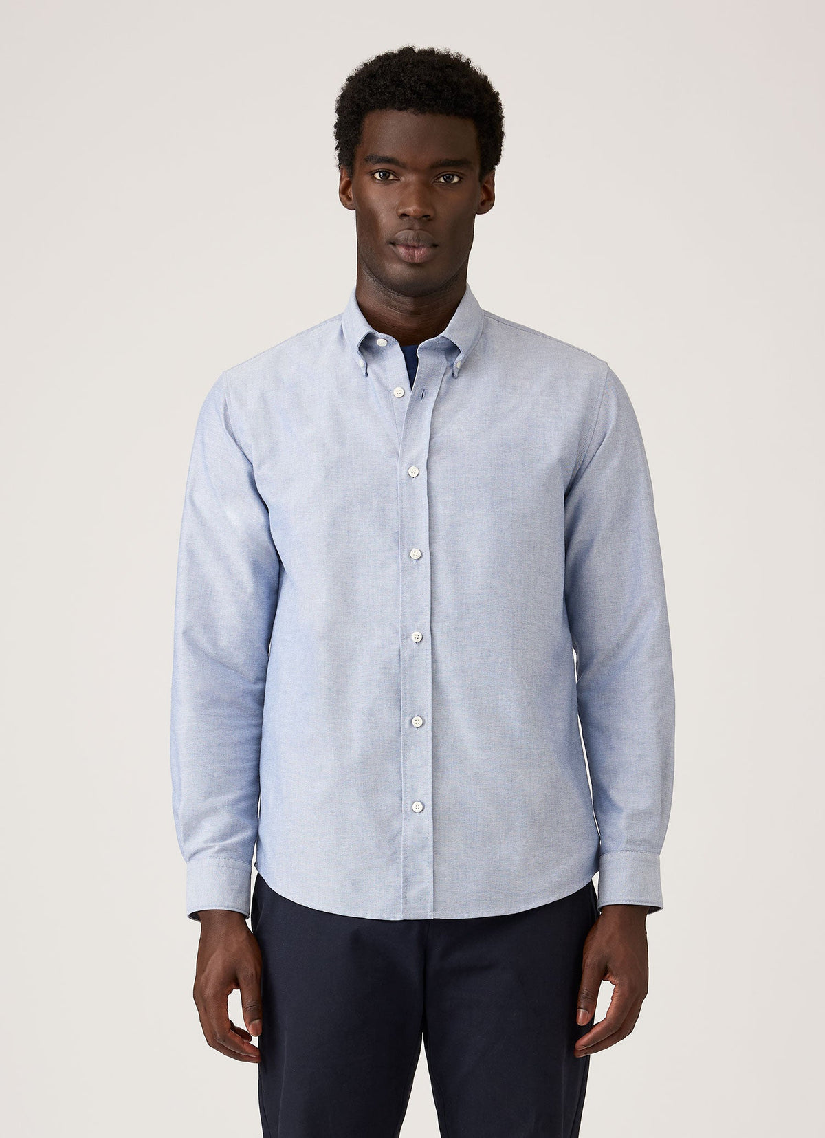Men's Button Down Oxford Shirt in Dark Blue