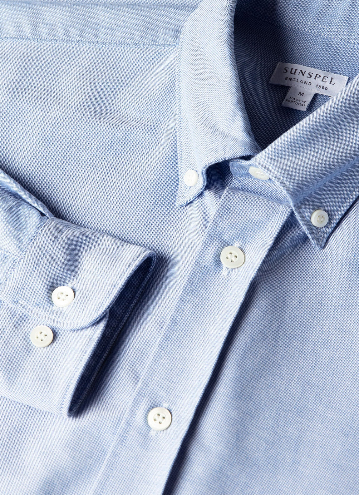Men's Button Down Oxford Shirt in Mid Blue