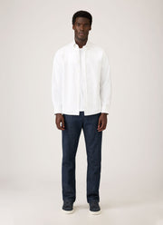 Men's Button Down Oxford Shirt in White