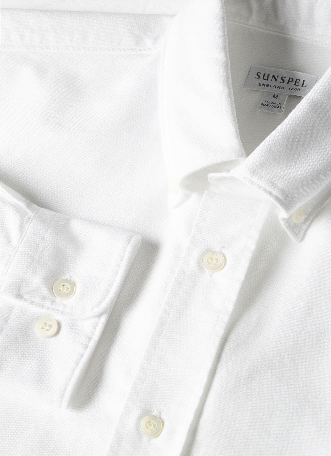 Men's Button Down Oxford Shirt in White
