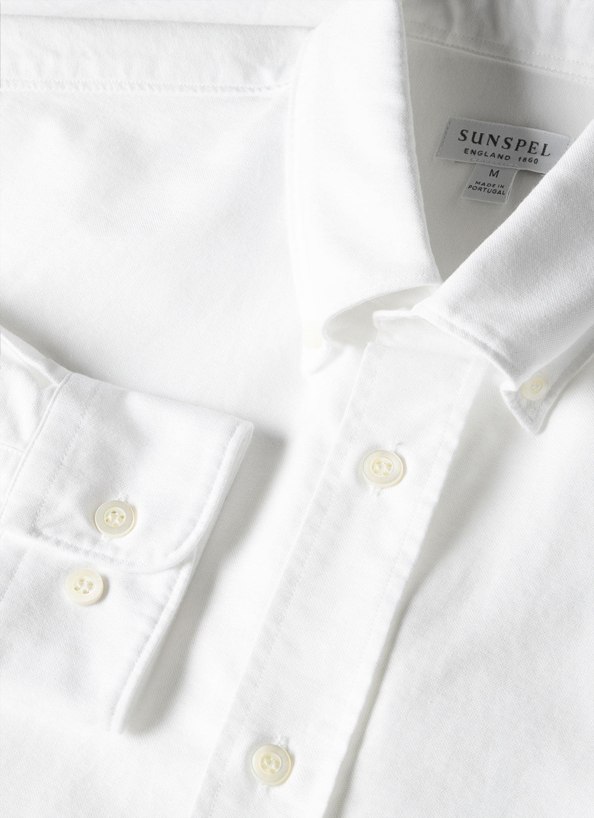 Men's Button Down Oxford Shirt in White
