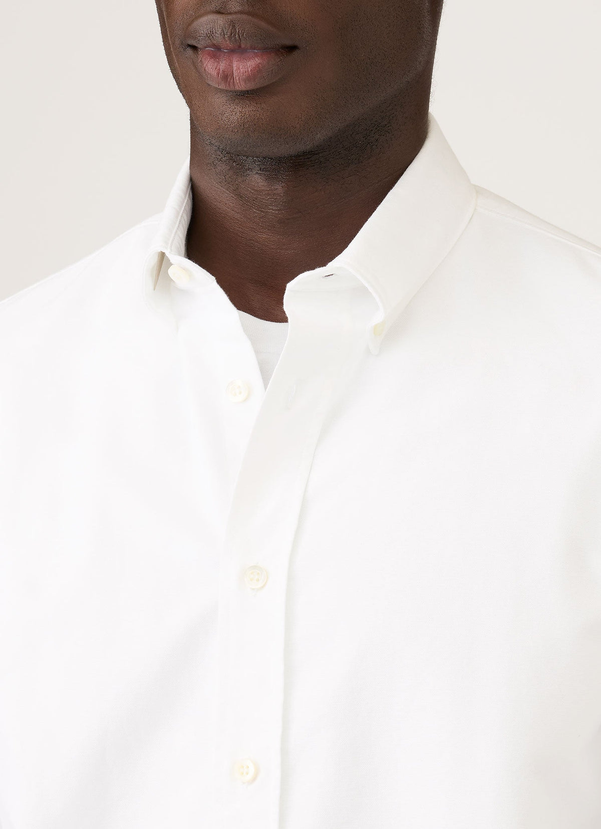 Men's Button Down Oxford Shirt in White