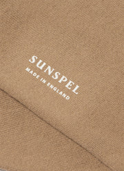 Men's Cotton Socks in Dark Beige