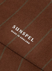 Men's Cotton Socks in Chestnut