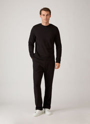 Men's Supima Loopback Sweatpants in Black