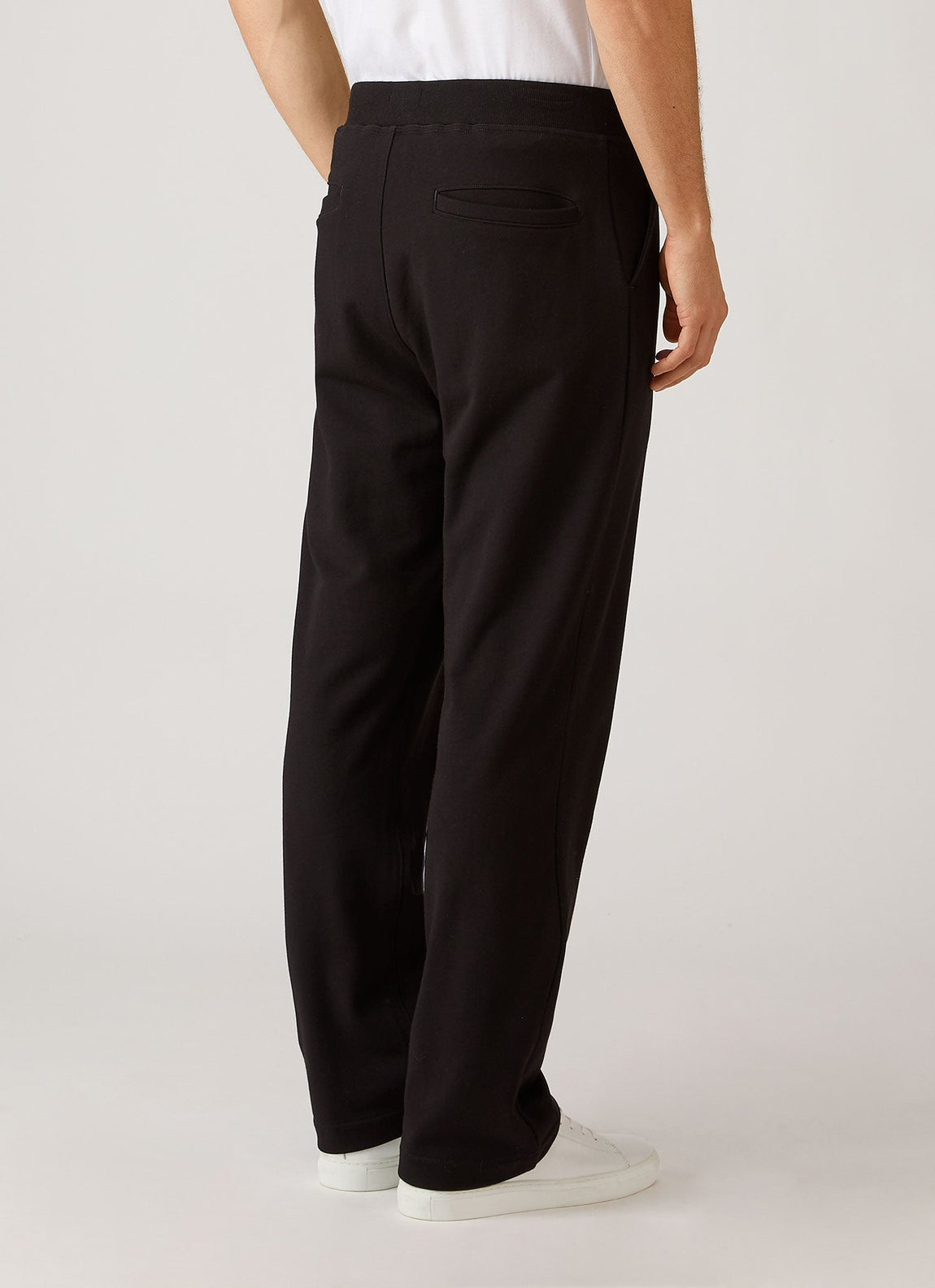 Men's Supima Loopback Sweatpants in Black