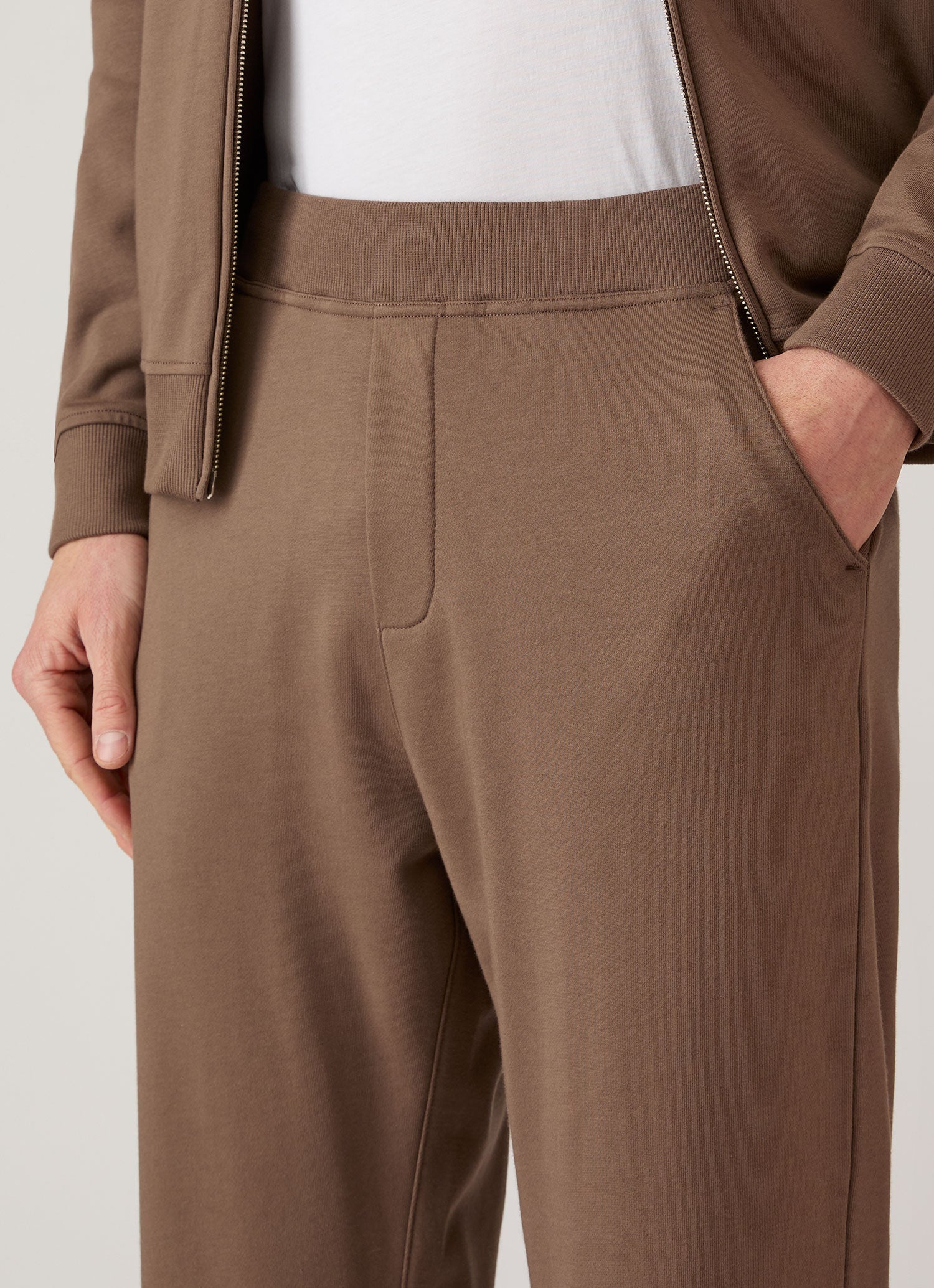 Men's Supima Loopback Sweatpants in Dark Cedar