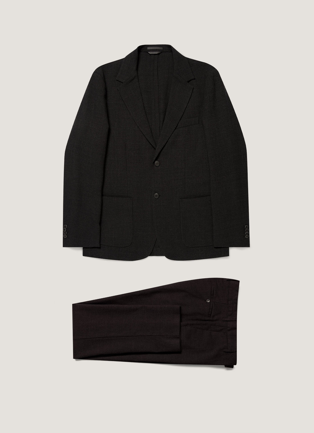 Costume deux pièces en laine texturée
