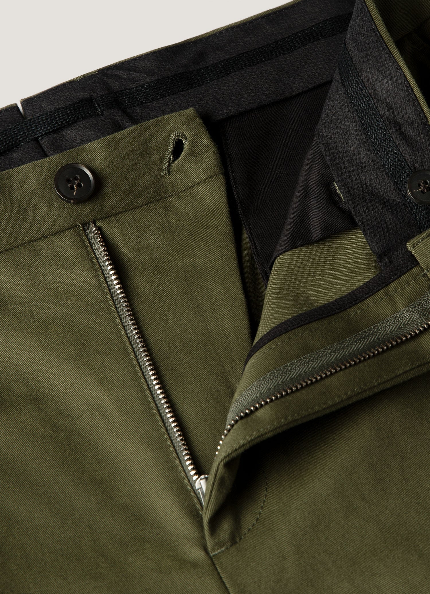Men's Cotton Drill Trouser in Loden Green