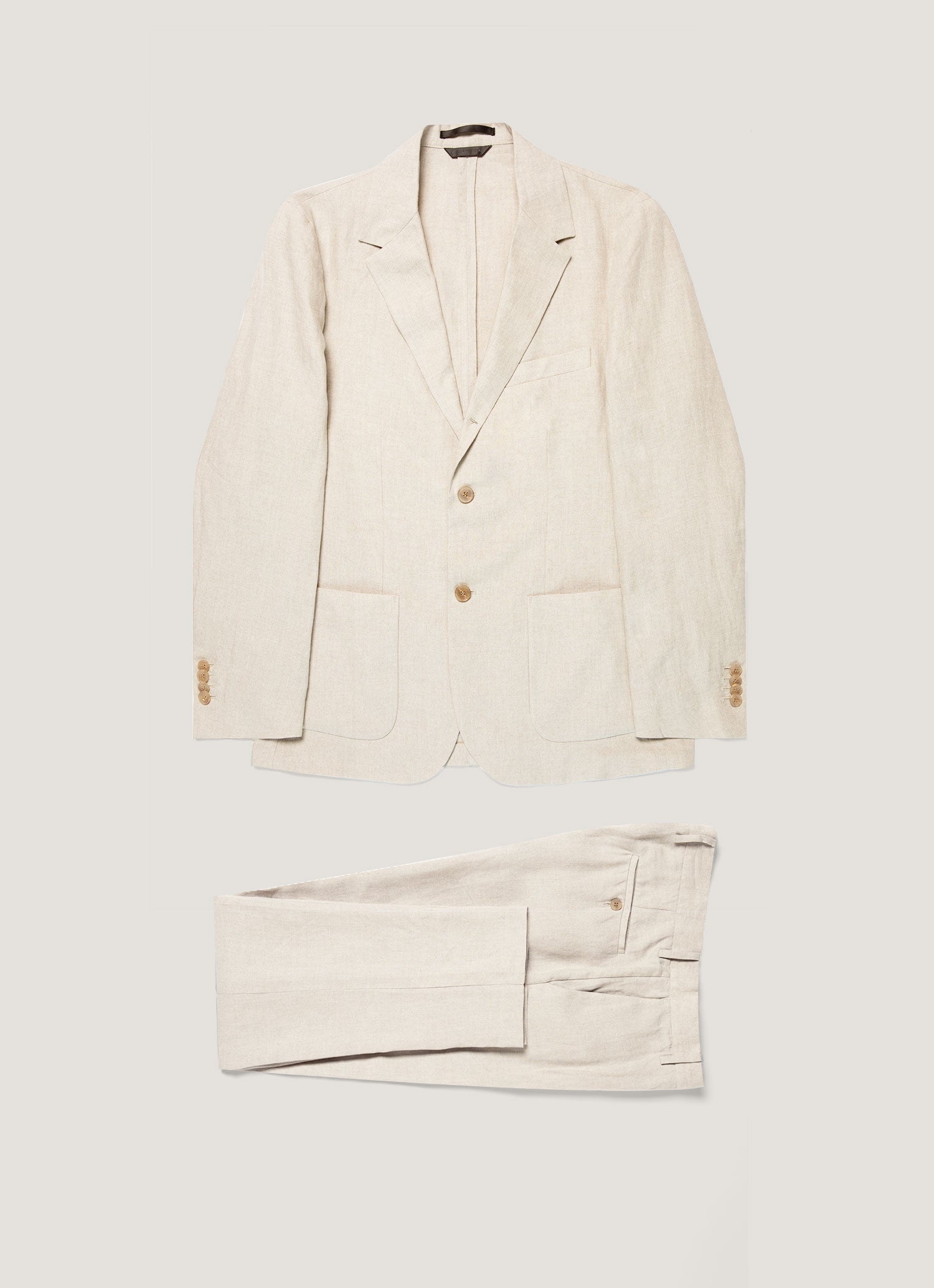 Men's Linen Two-Piece Suit in Sand