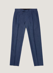 Men's Linen Two-Piece Suit in Light Navy