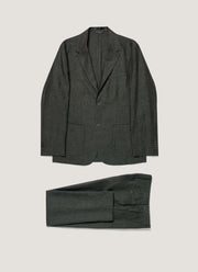 Men's Linen Two-Piece Suit in Forest