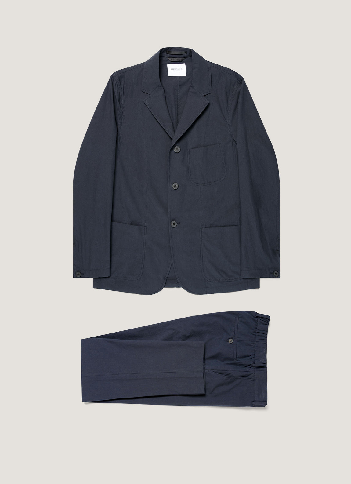 Men's Lightweight Cotton Poplin Two-Piece Suit