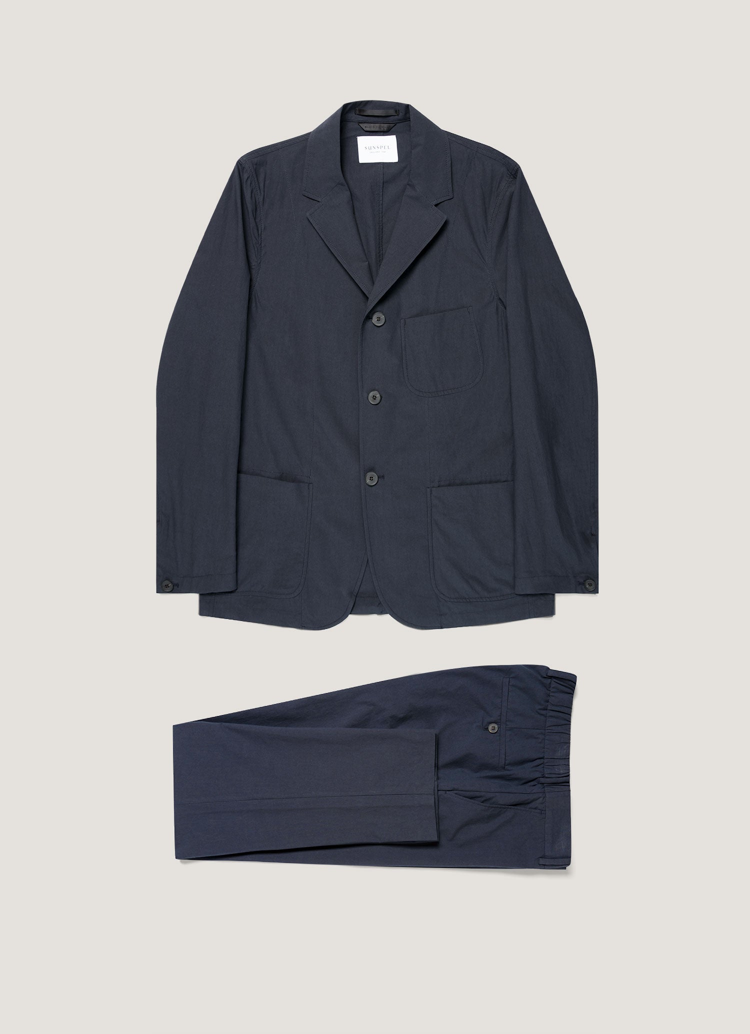 Men's Lightweight Cotton Poplin Two-Piece Suit