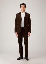 Men's Corduroy Trouser in Dark Chocolate