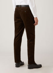 Men's Corduroy Trouser in Dark Chocolate