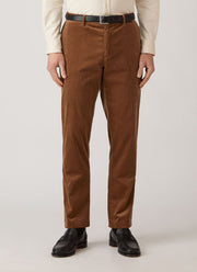 Men's Corduroy Trouser in Dark Beige