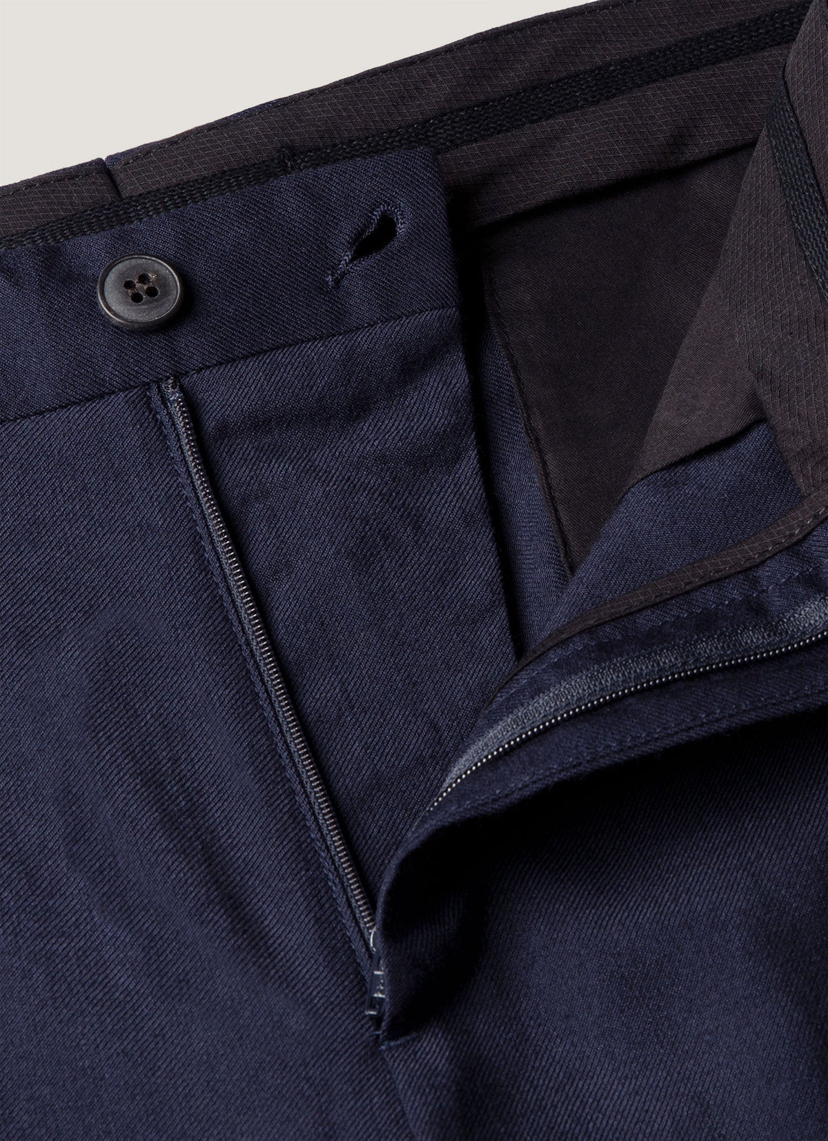 Men's Wool Twill Trouser in Navy