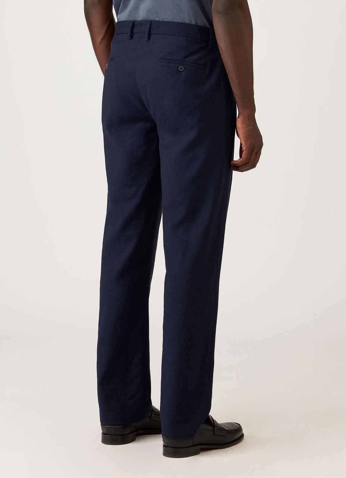 Men's Wool Twill Trouser in Navy