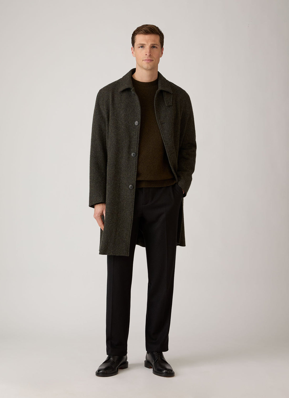 Pantalon en laine bouillie