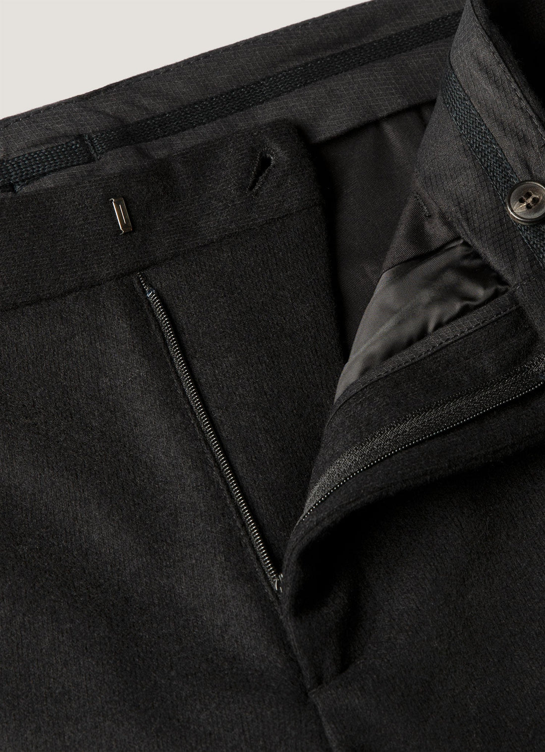 Pantalon en laine bouillie