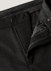 Men's Boiled Wool Trouser in Black