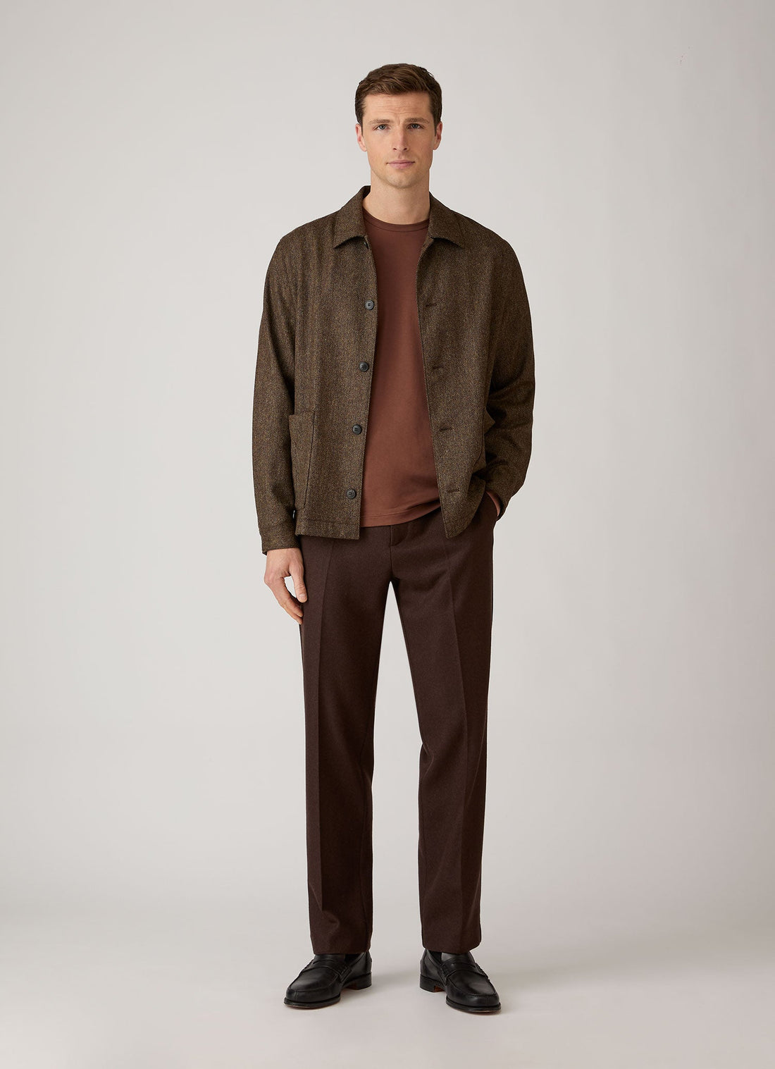 Pantalon en laine bouillie