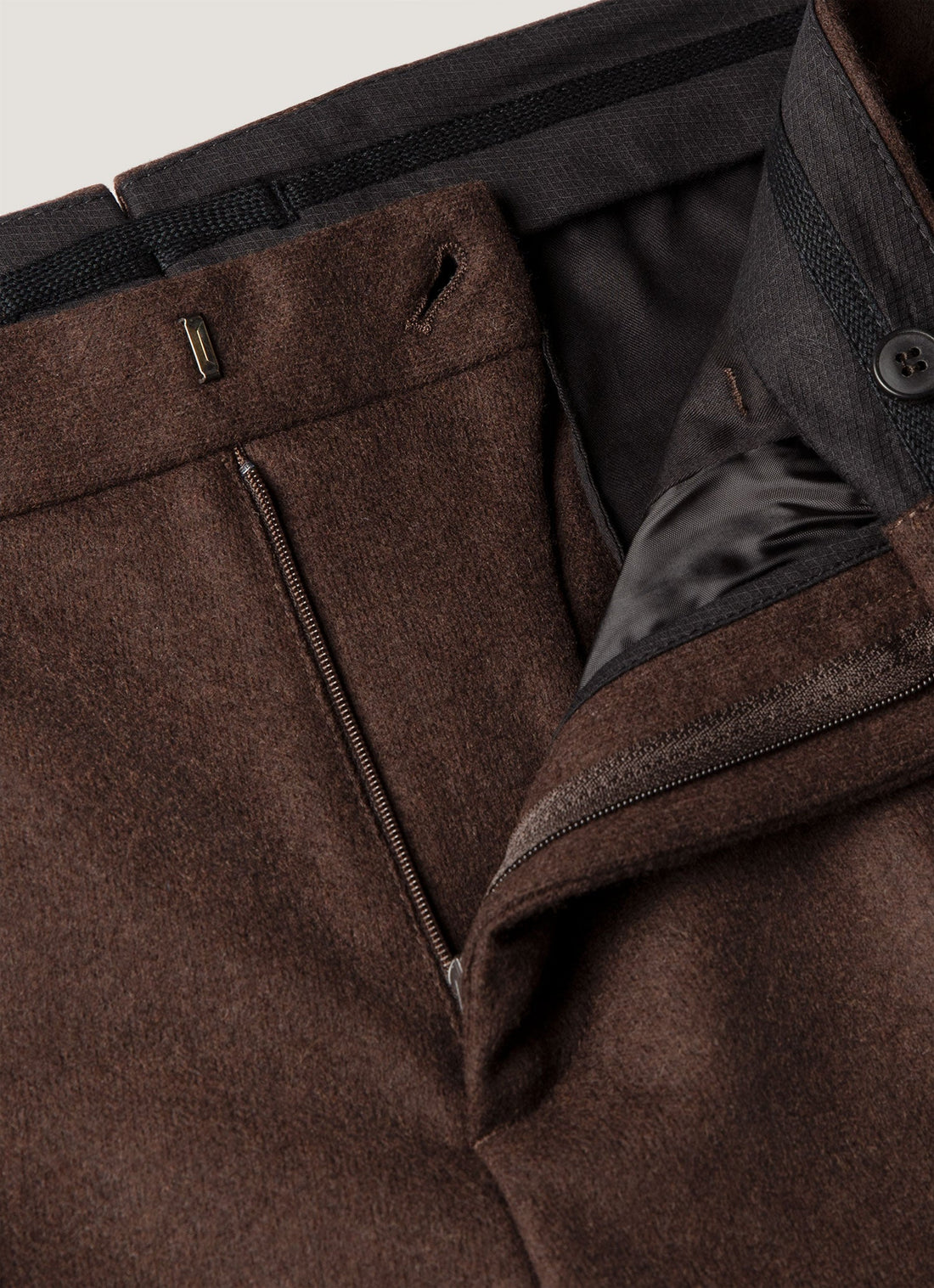 Pantalon en laine bouillie