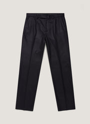 Men's Boiled Wool Trouser in Navy