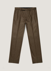 Men's Boiled Wool Trouser in Loden Green