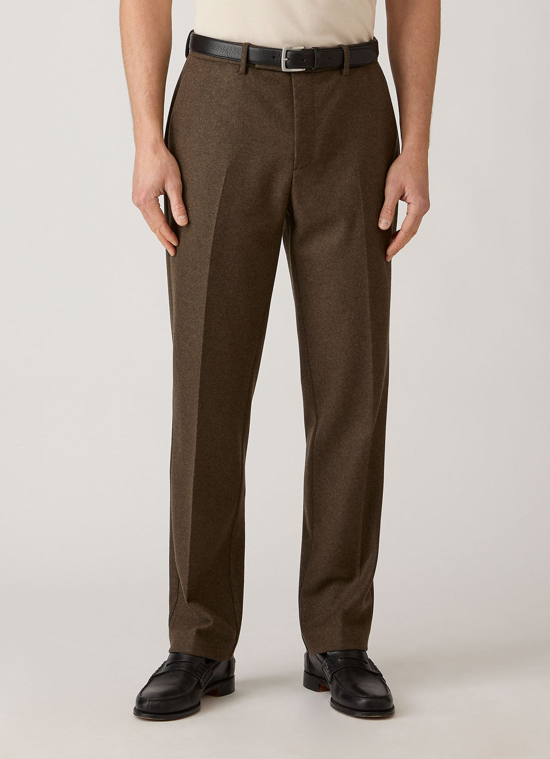 Pantalon en laine bouillie