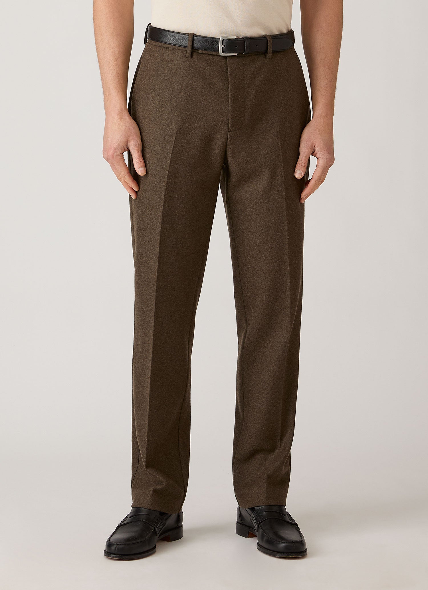 Men's Boiled Wool Trouser in Loden Green
