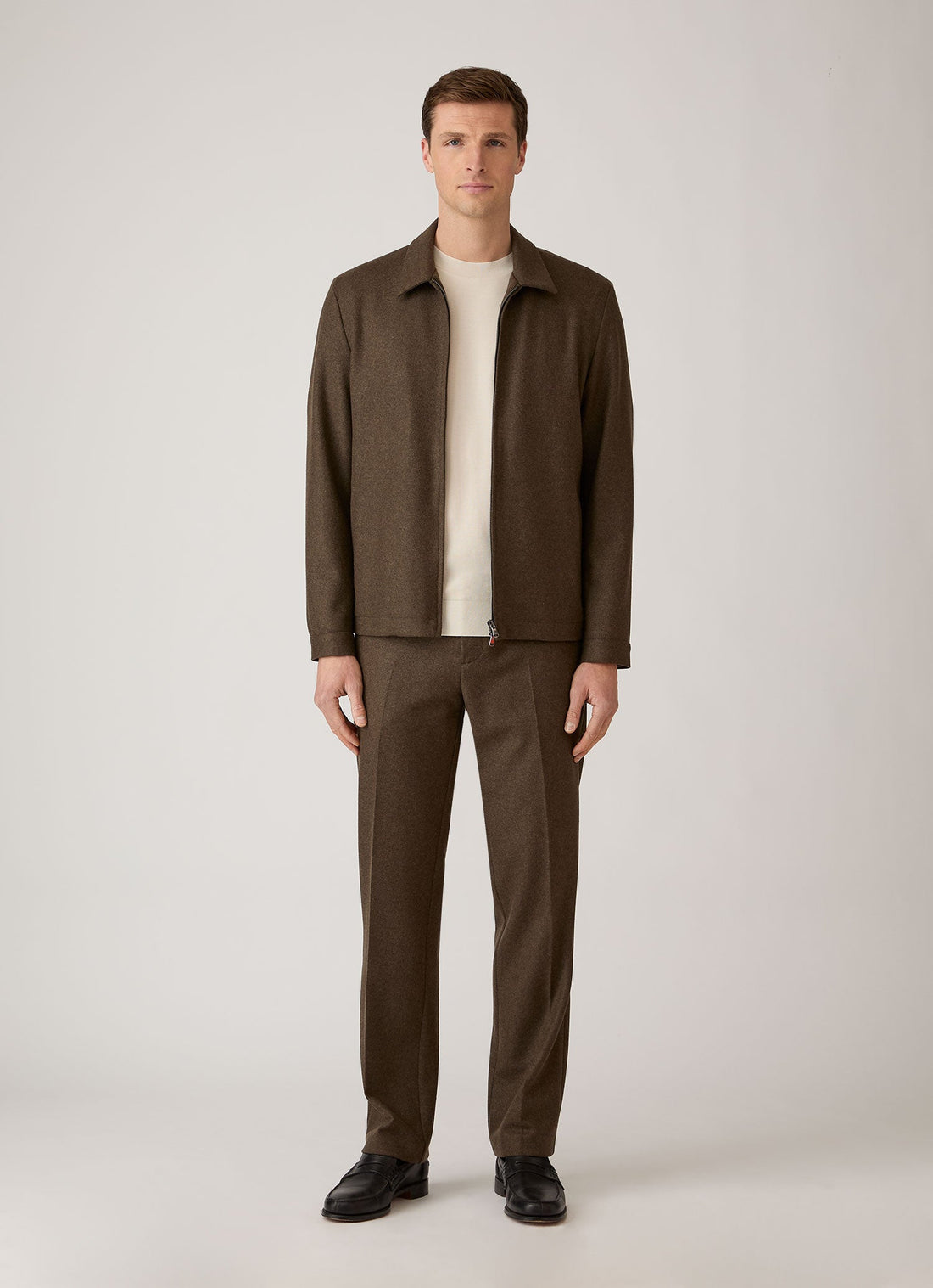 Pantalon en laine bouillie