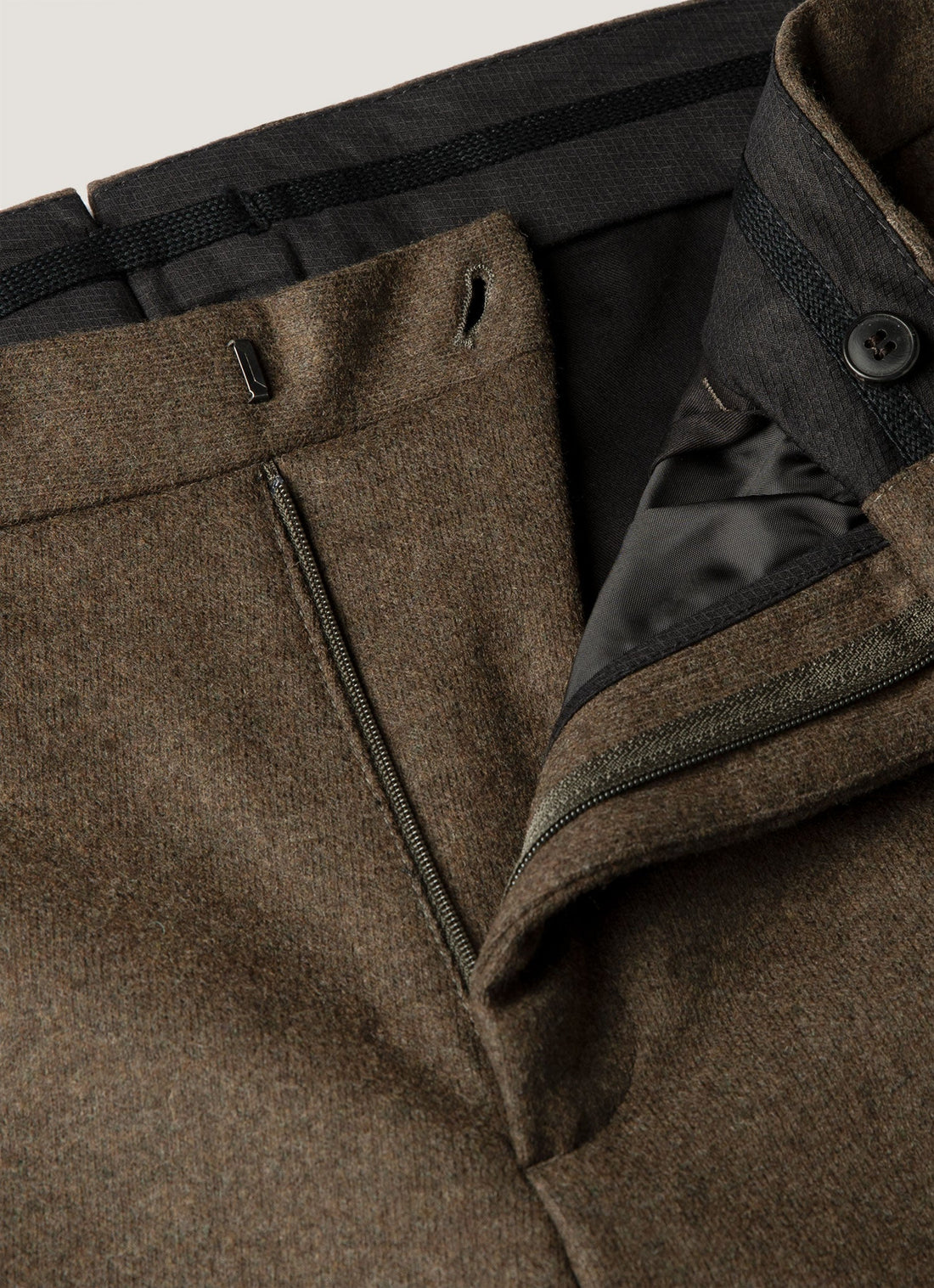 Pantalon en laine bouillie
