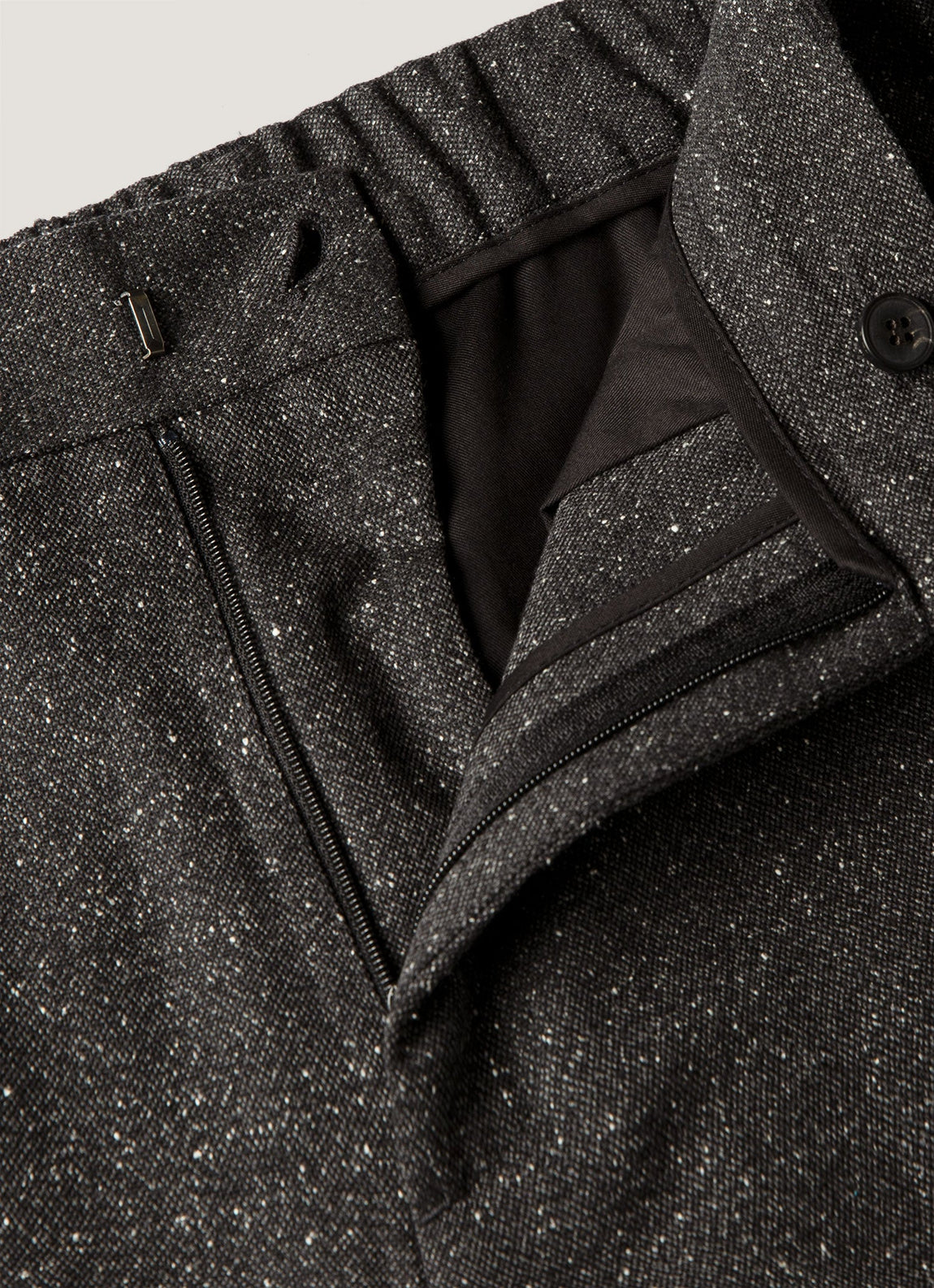 Men's Donegal Tweed Trouser in Anthracite Melange