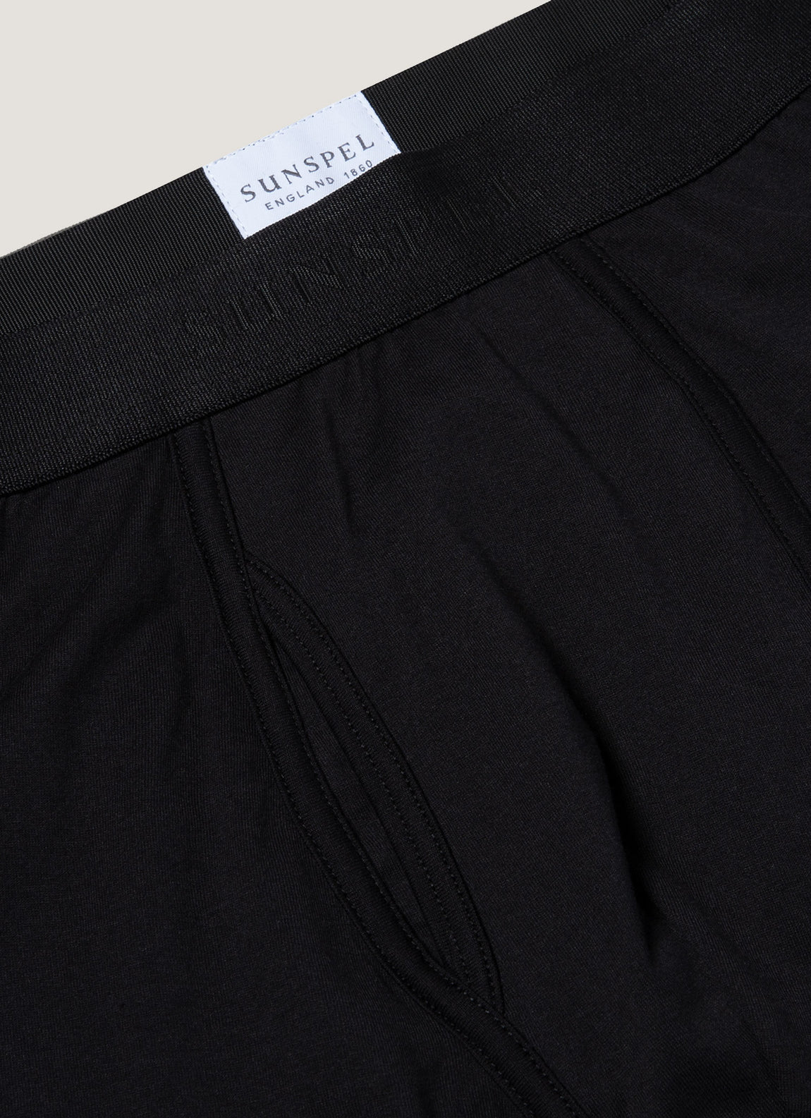 Men's Superfine Cotton Trunks in Black