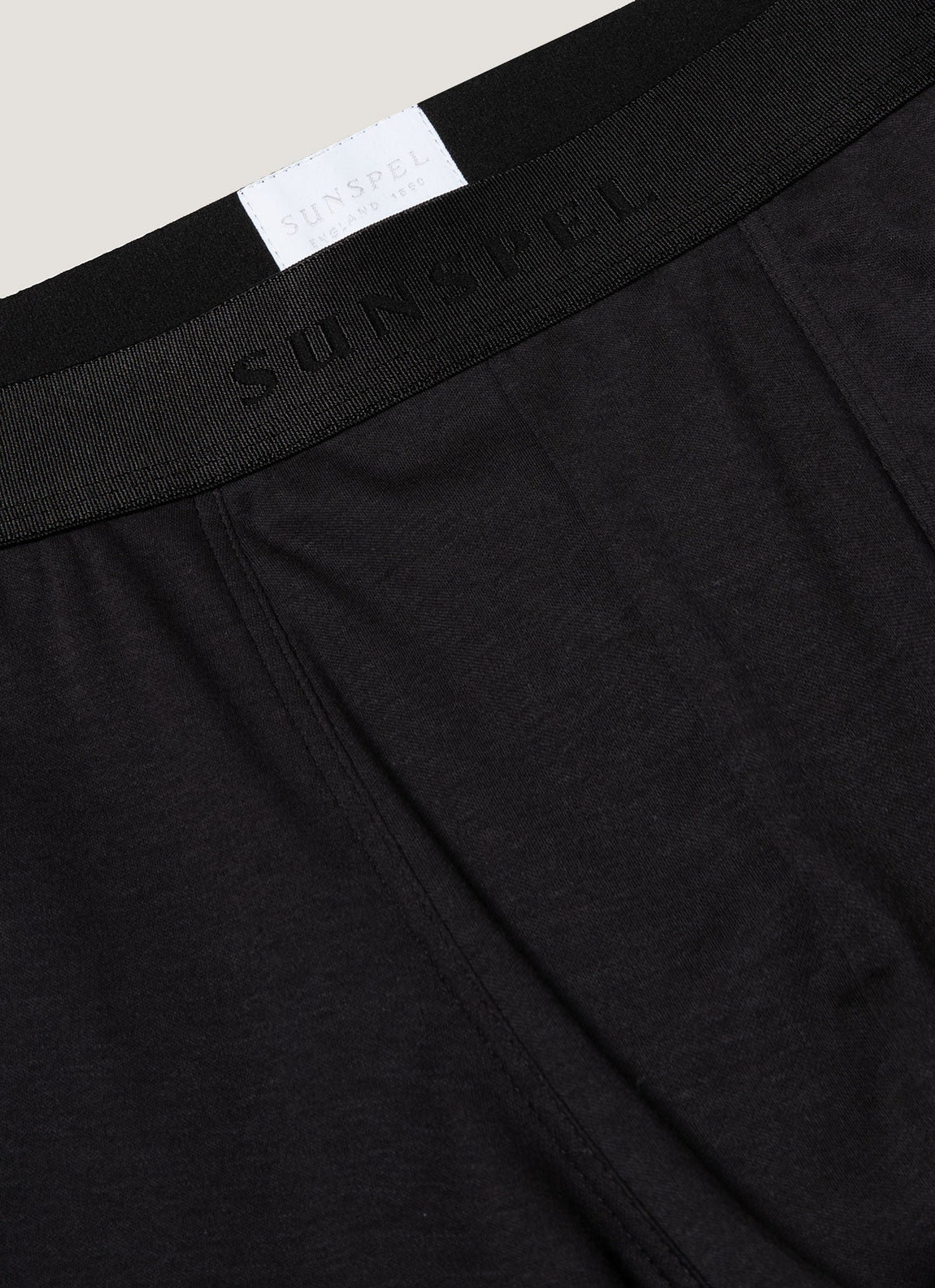 Men's Sea Island Cotton Trunks in Black
