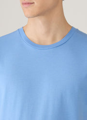 Men's Riviera Midweight T-shirt in Azure Blue
