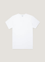 Men's Riviera Midweight V‑neck T-shirt in White