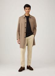 Men's Sea Island Cotton T-shirt in Black
