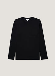 Men's Long Sleeve Riviera Midweight T‑shirt in Black