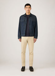 Men's Long Sleeve Riviera Midweight T‑shirt in Navy