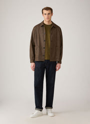 Men's Long Sleeve Riviera Midweight T-shirt in Loden Green