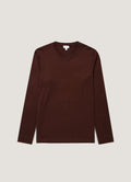 Men's Long Sleeve Riviera Midweight T-shirt in Bakelite