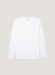 Men's Long Sleeve Riviera Midweight T‑shirt in White