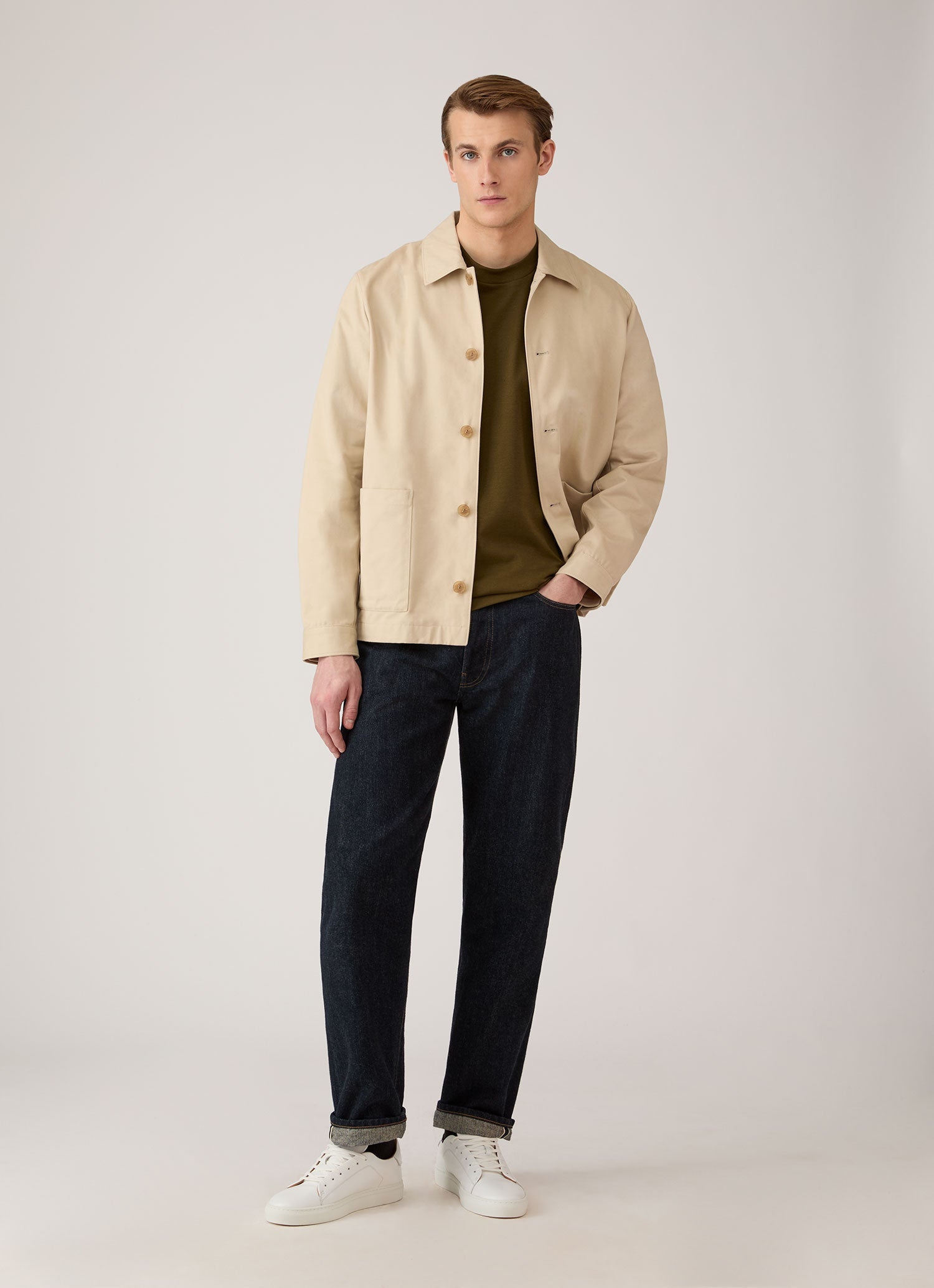 Men's Relaxed Fit Heavyweight T-shirt in Loden Green