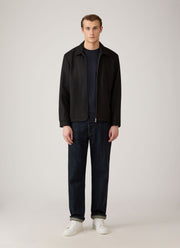 Men's Long Sleeve Heavyweight T-shirt in Midnight Navy