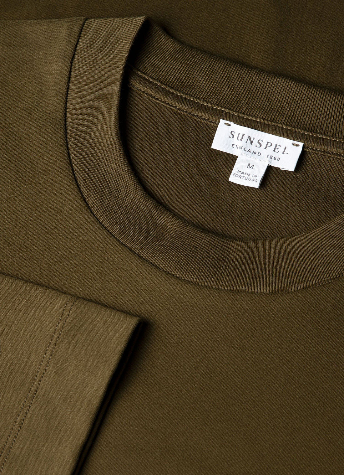Men's Long Sleeve Heavyweight T-shirt in Loden Green